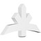 Ekena Millwork Alberta Architectural Grade PVC Gable Bracket, 48"W x 26"H x 4"D x 6"F, 13/12 Pitch GBP048X26X0406ALB00 - alternate 1